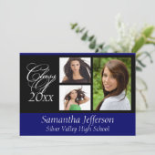 カラーの卒業招待状の選択 招待状 (スタンド正面)