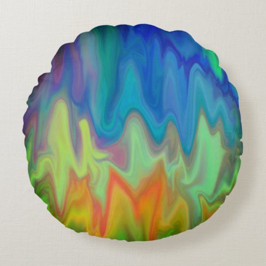 カラーの書き込み ラウンドクッション (正面)