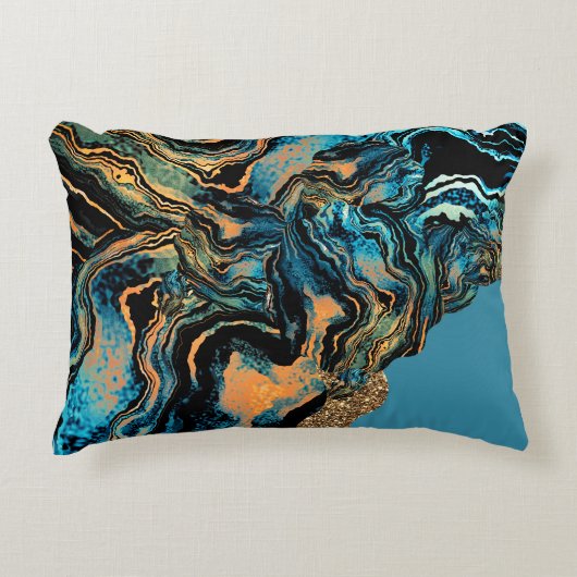 カラーの渦巻き装飾用クッション アクセントクッション (正面)