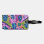 カラーの爆発抽象芸術スケッチ ラゲッジタグ (裏面横)