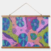 カラーの爆発抽象芸術スケッチ 吊り下げ型タペストリー (正面)