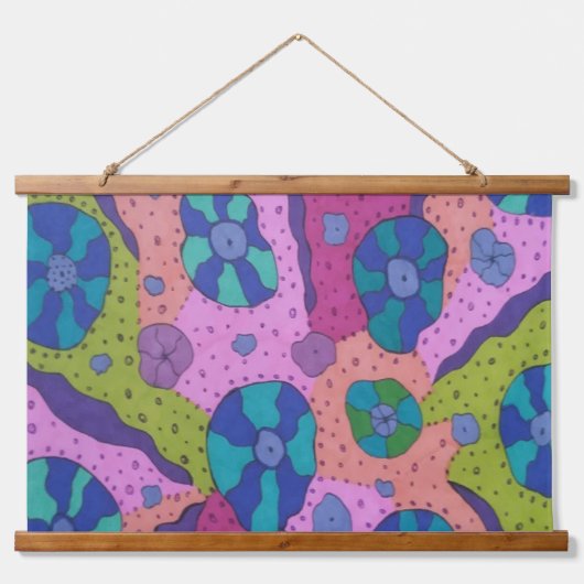 カラーの爆発抽象芸術スケッチ 吊り下げ型タペストリー (正面)