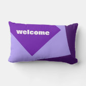 カラーの背景のみ – 紫+アイディア ランバークッション (裏面)