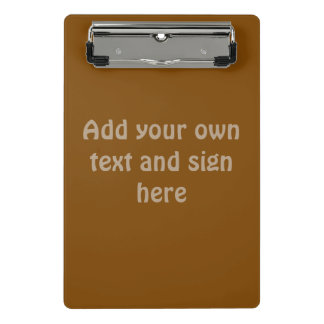 カラーの背景のみ – 茶色+アイディア ミニクリップボード