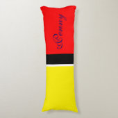 カラーの背景のみ – 赤色+アイディア ボディピロー (正面縦)