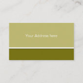 カラーの背景のみ – khki +アイディア 名刺 (裏面)