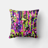 カラーの落書き クッション (裏面)