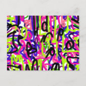 カラーの落書き ポストカード (正面)