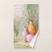 カラーの調整 | 花瓶芸術的の水彩 バスタオルセット (ハンドタオル)