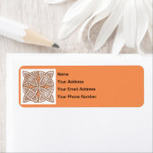 カラーの選択ケルト結び目模様装飾パターン ラベル (インサイチュ)