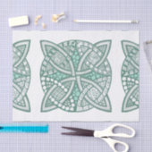 カラーの選択ケルト結び目模様装飾パターン 薄葉紙 (クラフト)