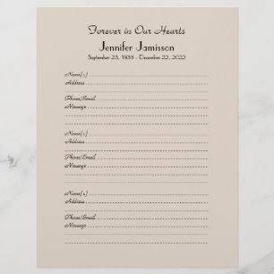 カラーの選択、メモリアルブックフィラーページ