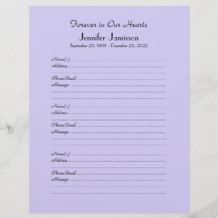 カラーの選択、メモリアルブックフィラーページ