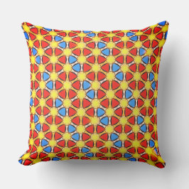 カラーの重なり合う円 クッション