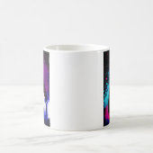 カラーの飛沫 コーヒーマグカップ (中央)