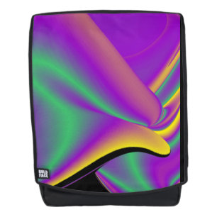 カラーの魔法、抽象芸術3Dレインボワートバックプ バックパック