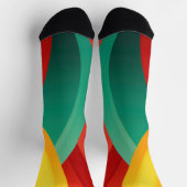 カラーの鮮やか円弧 ソックス (上部)