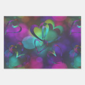 カラーのLOVEコラージュはっきりした ラッピングペーパーシート (正面2)