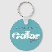 カラーはっきりしたガードタイポグラフィ |キーチェーン キーホルダー (正面)