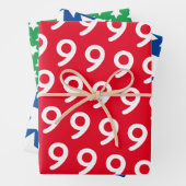 カラーはっきりしたスターズ – コスタムエイジ子供の誕生日 ラッピングペーパーシート (インサイチュ)