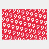 カラーはっきりしたスターズ – コスタムエイジ子供の誕生日 ラッピングペーパーシート (正面)