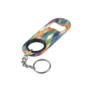 カラーはっきりしたステンドグラス キーホルダー栓抜き (裏面アングル)