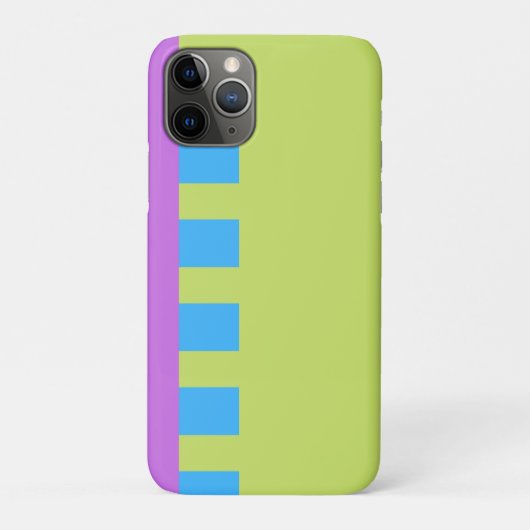 カラーはっきりしたブロック緑ブルーピンク7 Case-Mate iPhoneケース (裏)