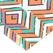 カラーはっきりしたヘリンボーンシェブロンパターン ショートテーブルランナー (コーナー)