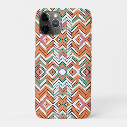 カラーはっきりしたヘリンボーンシェブロンパターン Case-Mate iPhoneケース (裏)