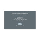 カラーはっきりしたモノグラムプロフェッショナルソーシャルアカウント