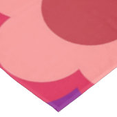 カラーはっきりしたレトロヒッピー花柄 テーブルクロス (アングル)