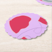 カラーはっきりした植物性紙コースター ペーパーコースター (アングル)