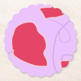 カラーはっきりした植物性紙コースター ペーパーコースター