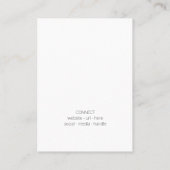 カラーはっきりした(ばちゃばちゃ)跳ねるカスタムジュエリー表示カード 名刺 (裏面)