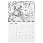 カラーへのコアラ:おもしろいアドベンチャー20XX カレンダー (1月 2026)