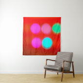 カラーぼやけ抽象芸術赤の背景《写真》ぼけ味 タペストリー (インサイチュ)