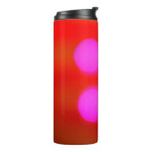 カラーぼやけ抽象芸術赤の背景《写真》ぼけ味 タンブラー (回転左)