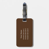 カラーまたはダークブラウンのモノグラムバッグを選択 ラゲッジタグ (裏面縦)