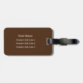 カラーまたはダークブラウンのモノグラムバッグを選択 ラゲッジタグ (裏面横)