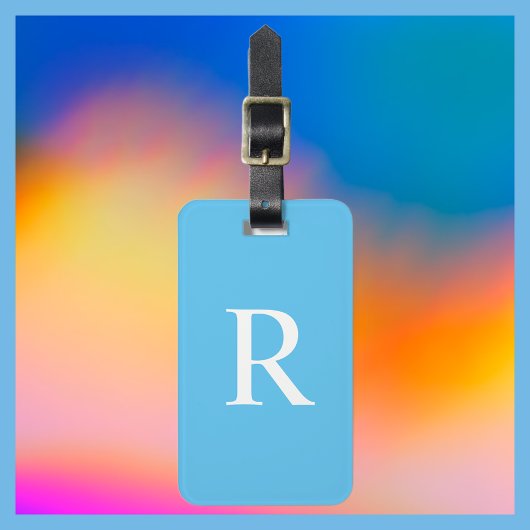 カラーまたはブルーモノグラムバッグの選択 ラゲッジタグ