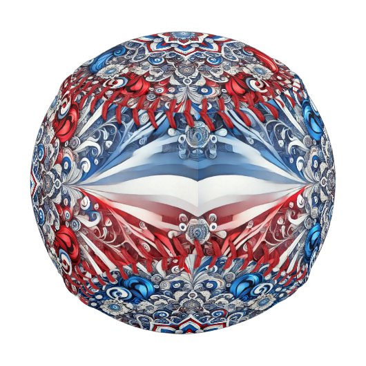 カラーを使用した国フランスの際野球 野球ボール (裏面)