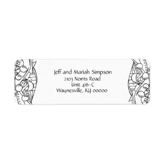 カラーを白黒にする ラベル