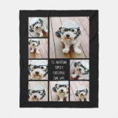 カラーを選カスタム択できるフォト8コラージュを作成する フリースブランケット (正面)