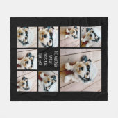 カラーを選カスタム択できるフォト8コラージュを作成する フリースブランケット (正面(横))