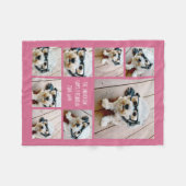 カラーを選カスタム択できるフォト8コラージュを作成する フリースブランケット (正面(横))