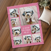 カラーを選カスタム択できるフォト8コラージュを作成する フリースブランケット