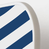 カラーを選ストライプ択 – Navy Blue & White ピックルボールラケット (左詳細)