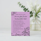 カラーを選択して戻るフローラの旋回結婚式招待状 招待状 (スタンド正面)
