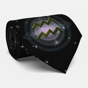 カラーを選択アクエリアス〔占星術の〕十二宮図占星術の記号 ネクタイ