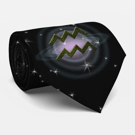カラーを選択アクエリアス〔占星術の〕十二宮図占星術の記号 ネクタイ (ロール)